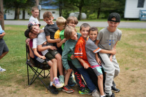 boys at Camp Lakota bonding